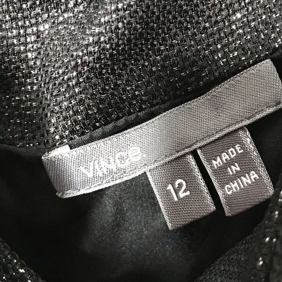 Vince. Sleeveless Shimmer Party Dress with Pockets - Picture 7 of 8